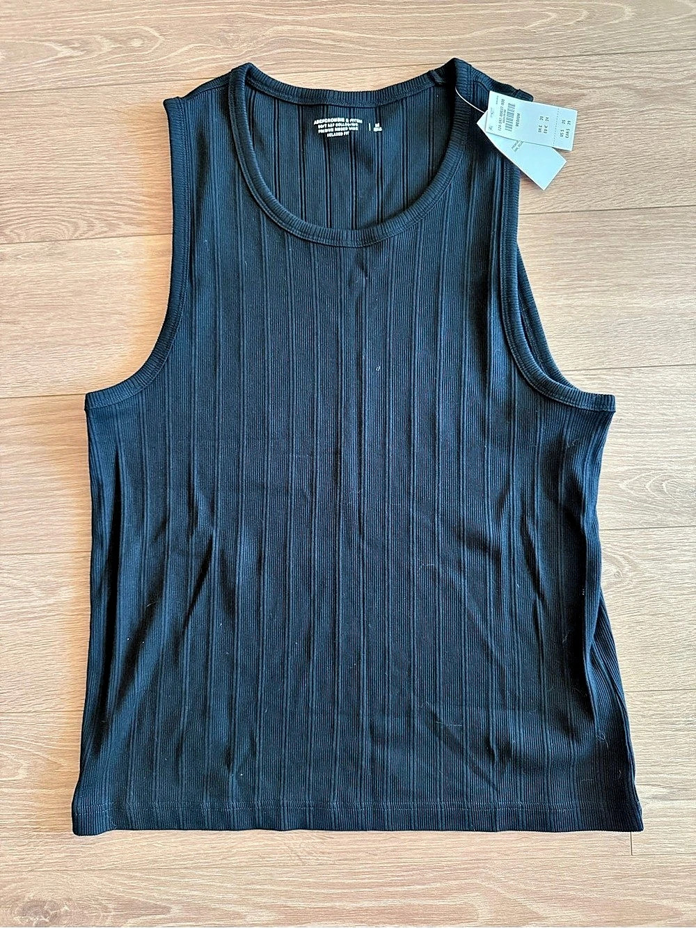 Abercrombie & Fitch Men’s Premium Ribbed Tank Ribbed Tank - Black, Medium